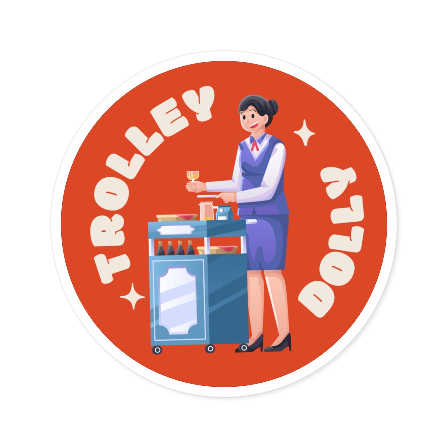 TROLLEY DOLLY Stickers